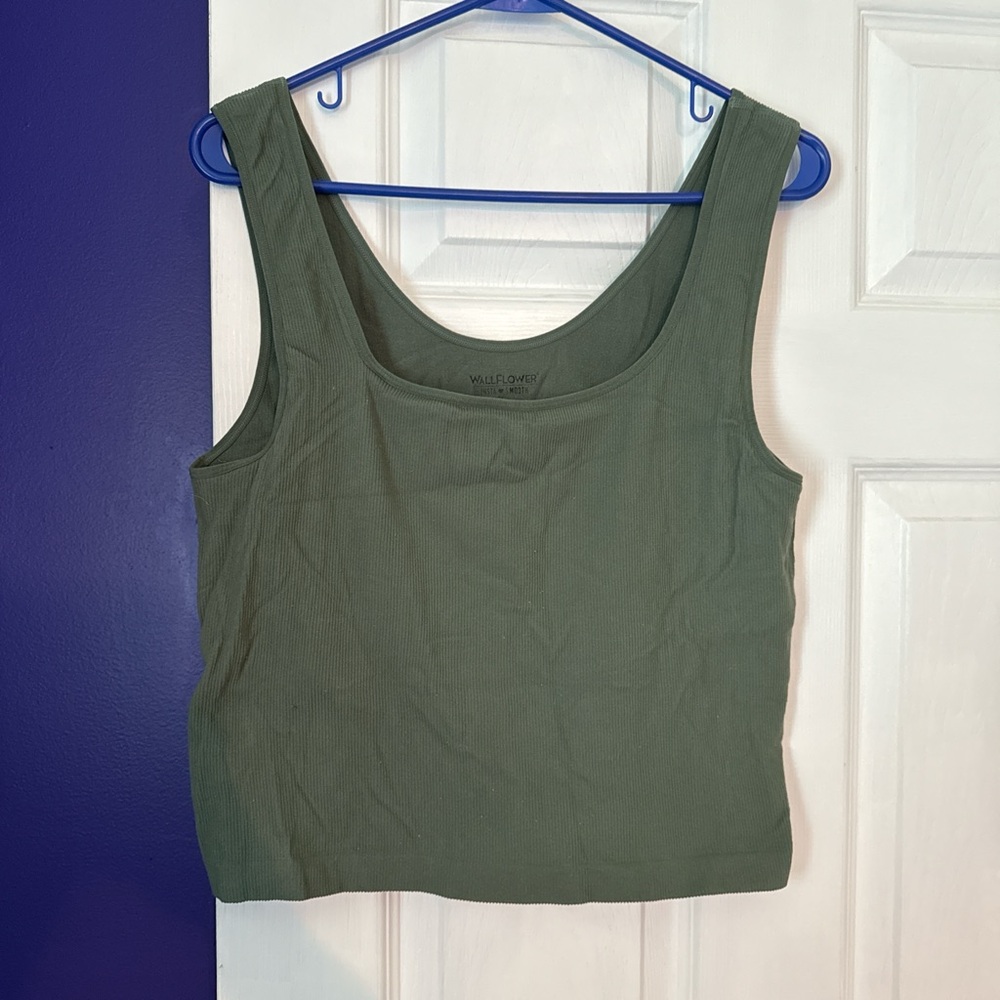 Wallflower Sage Green Women's Tank Top